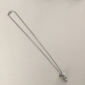 Sterling silver Minnie Mouse necklace